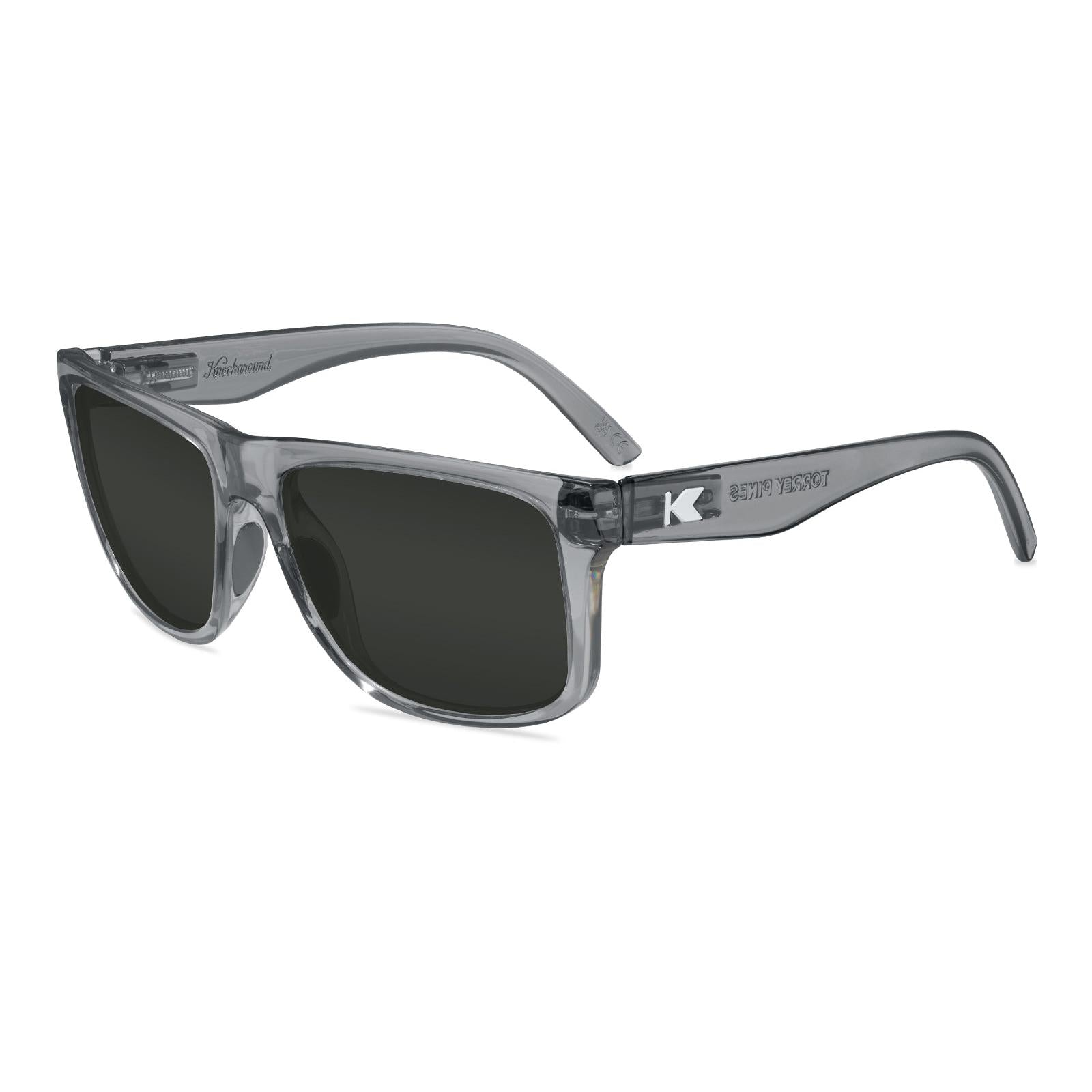 Clear Grey Torrey Pines Sport Prescription Sunglasses with Grey Lens, Flyover
