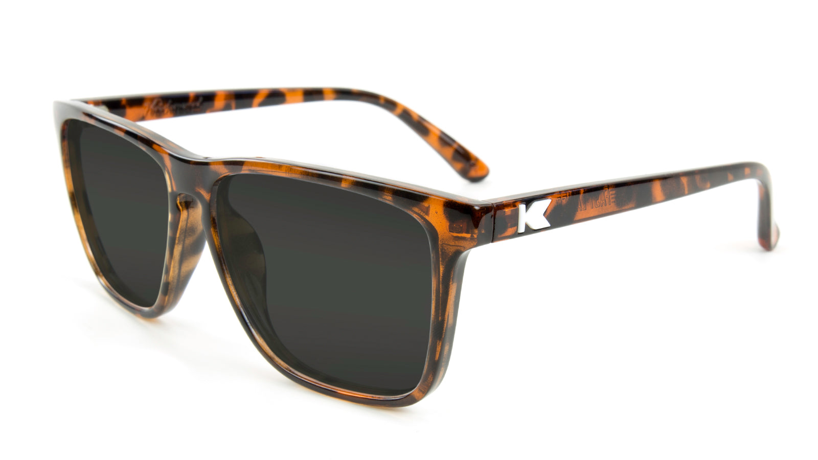 Glossy Tortoise Shell Fast Lanes Prescription Sunglasses with Grey Lens, Flyover