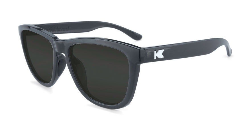 Jelly Black Premiums Sport Prescription Sunglasses with Grey Lens, Flyover 