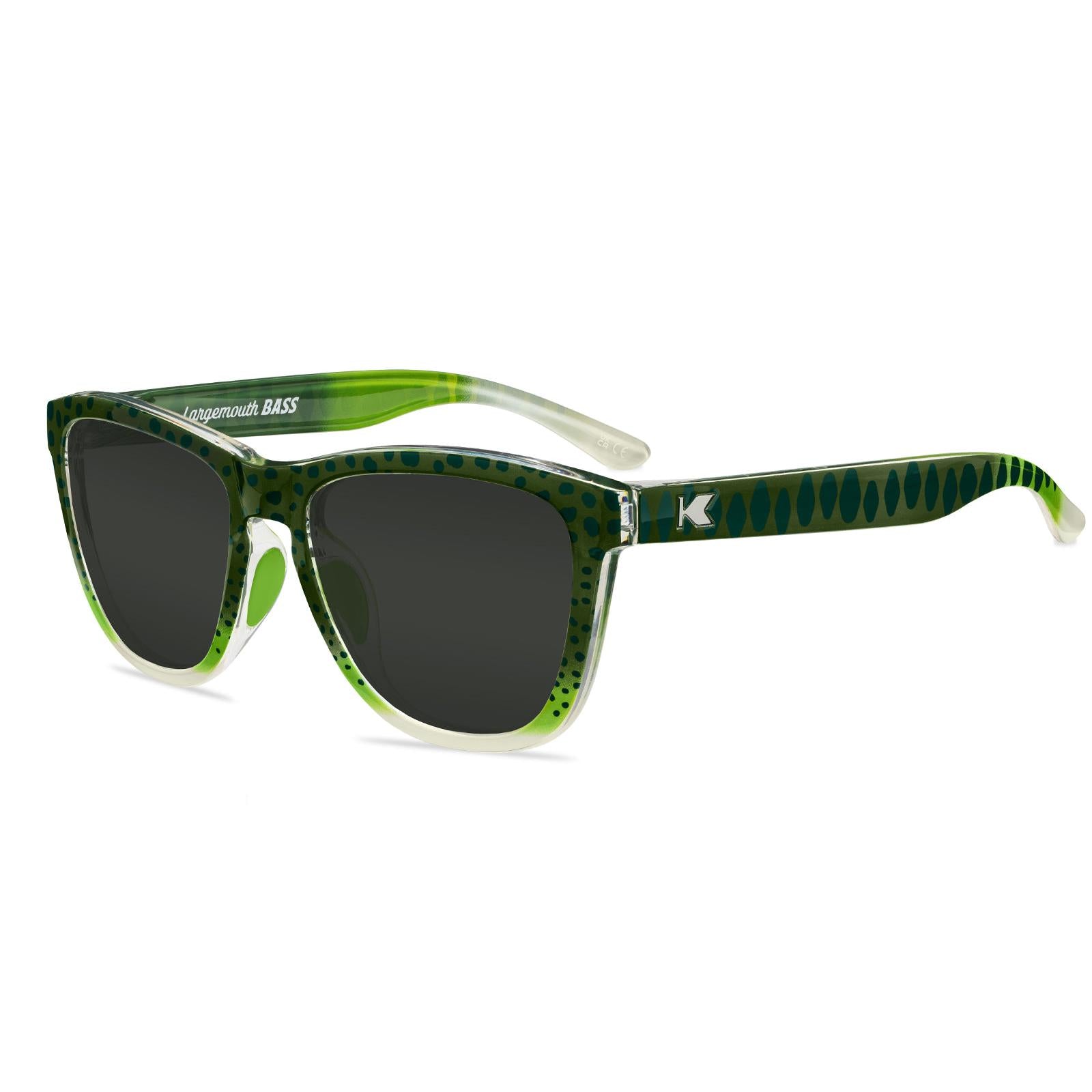 Largemouth Bass Premiums Sport Prescription Sunglasses with Grey Lens, Flyover