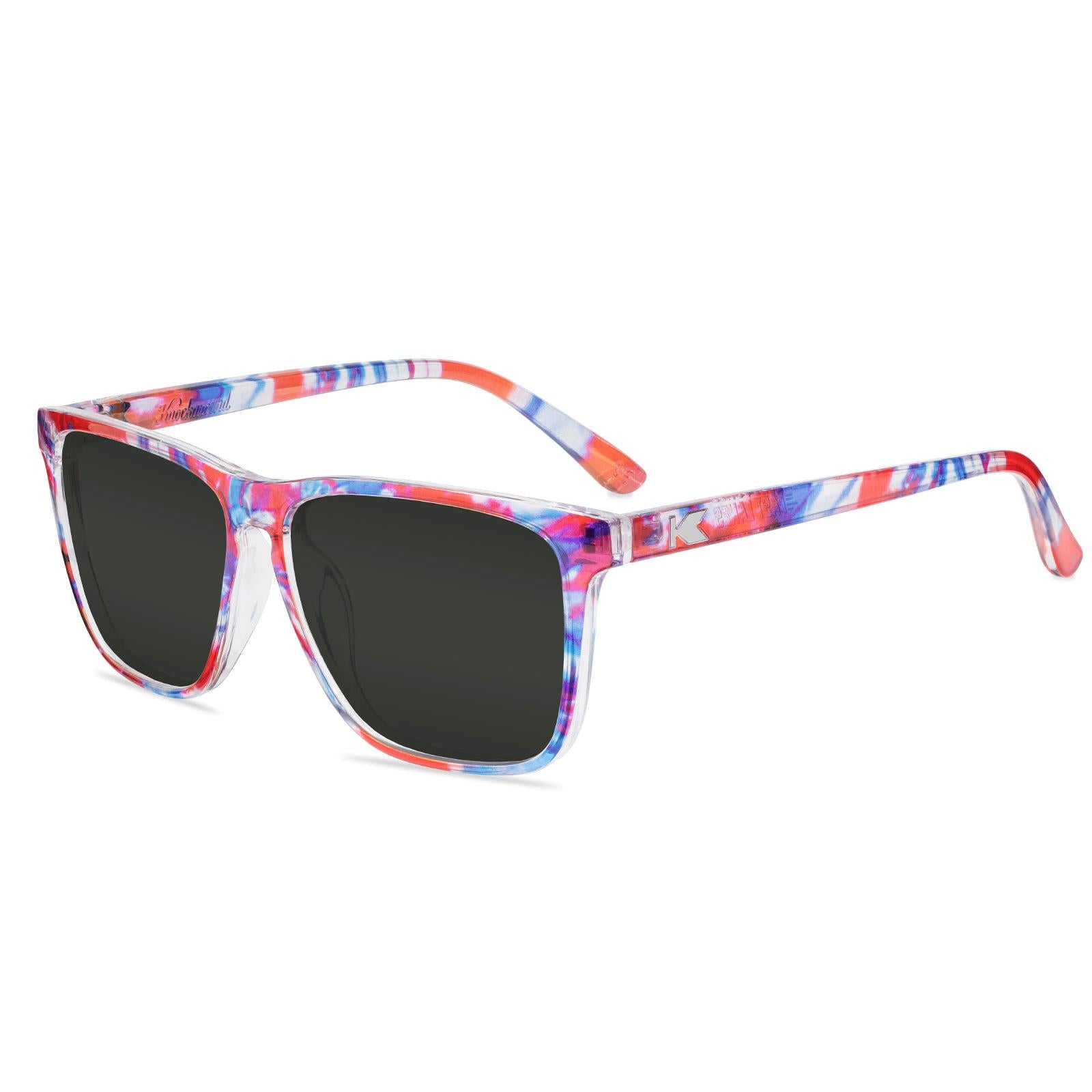 Live Free or Tie-Dye Fast Lanes Prescription Sunglasses with Grey Lens, Flyover