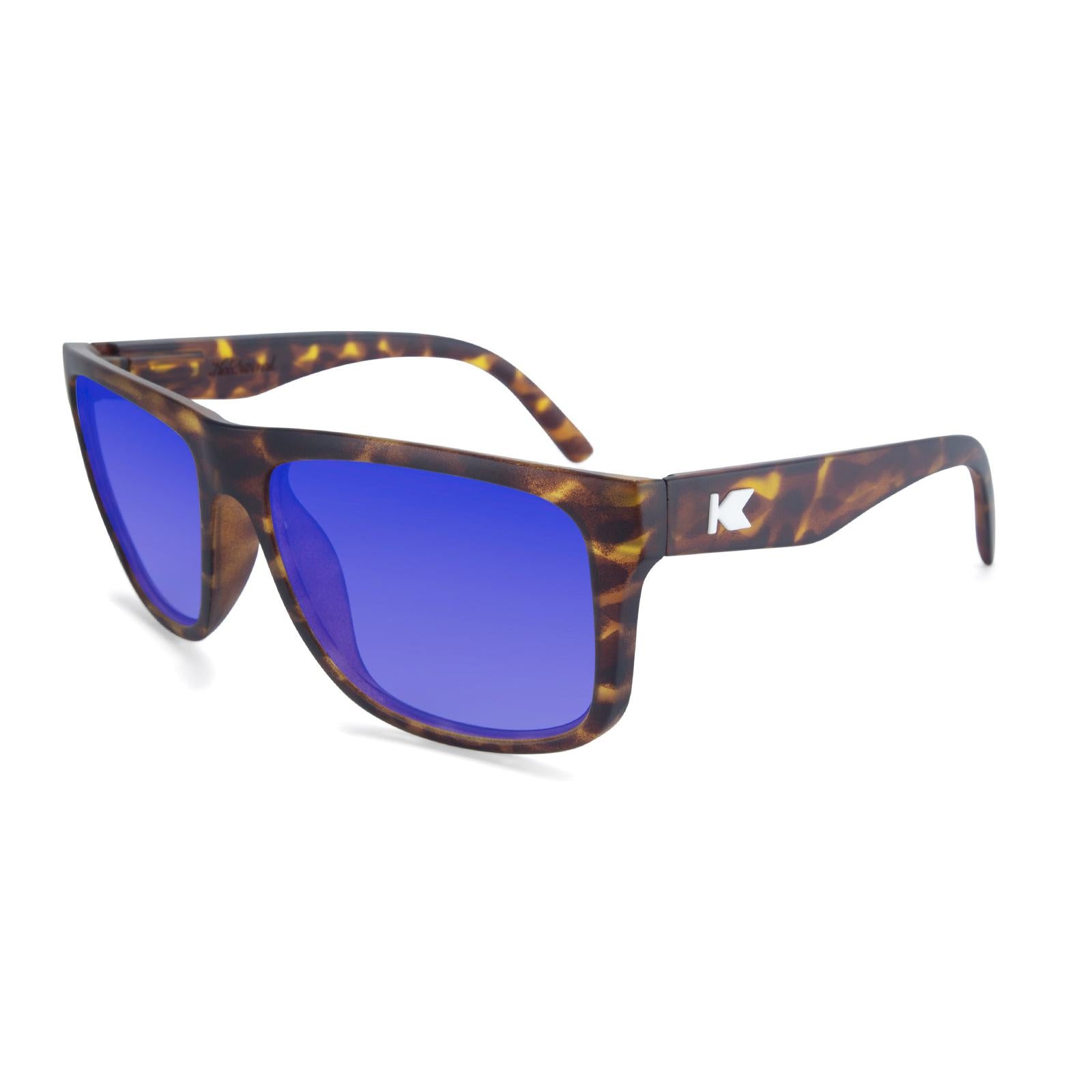 Matte Tortoise Shell Torrey Pines Prescription Sunglasses with Blue Lens, Flyover