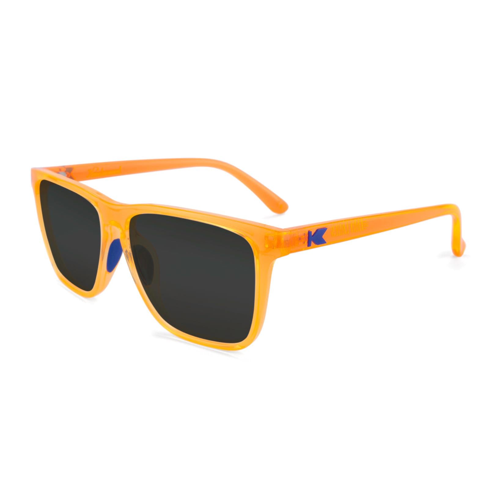 Neon Orange Fast Lanes Sport Prescription Sunglasses with Grey Lens, Flyover