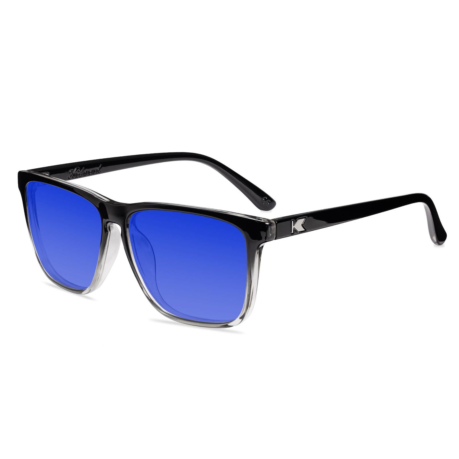 Obsidian Fast Lanes Prescription Sunglasses with Blue Lens, Flyover