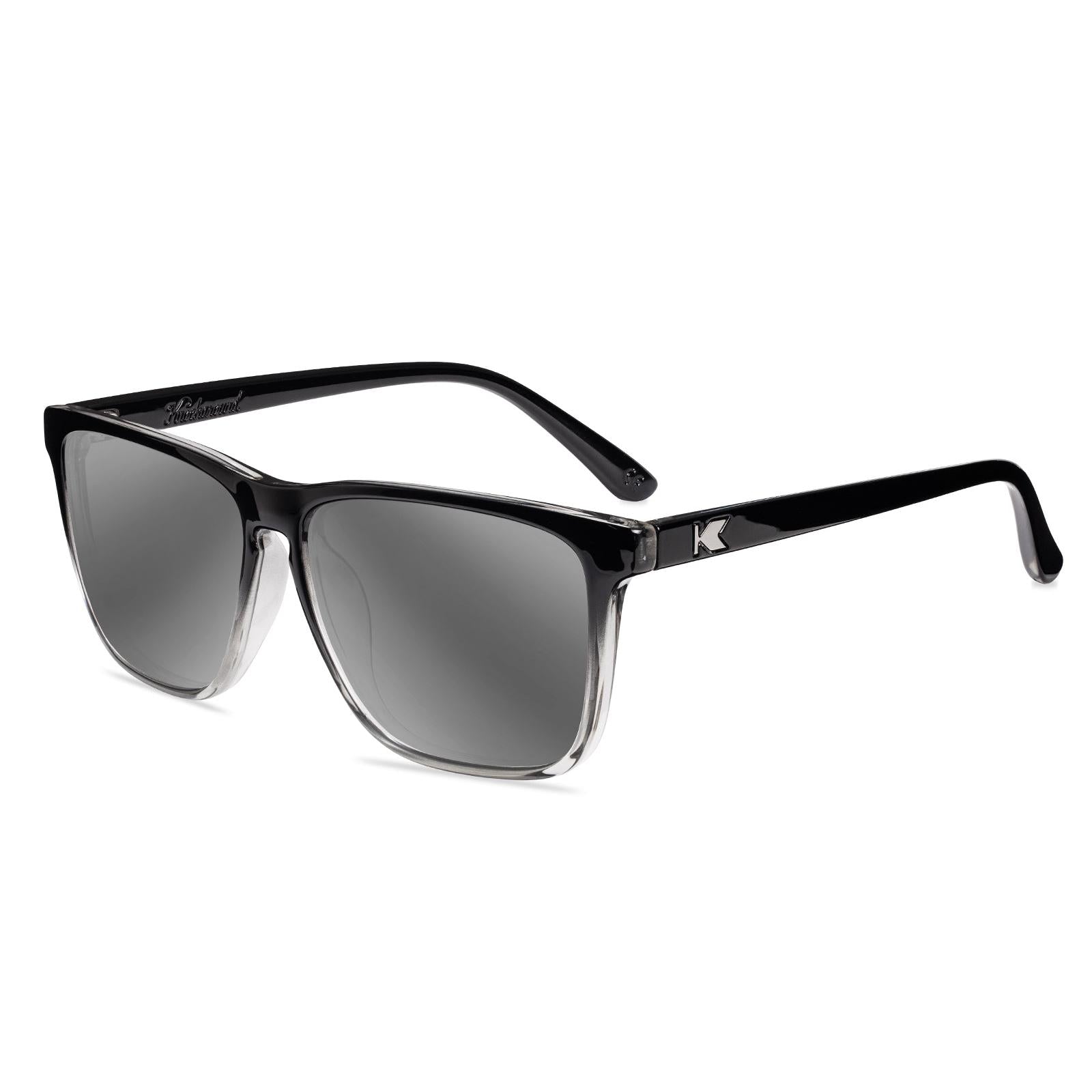 Obsidian Fast Lanes Prescription Sunglasses with Silver Lens, Flyover