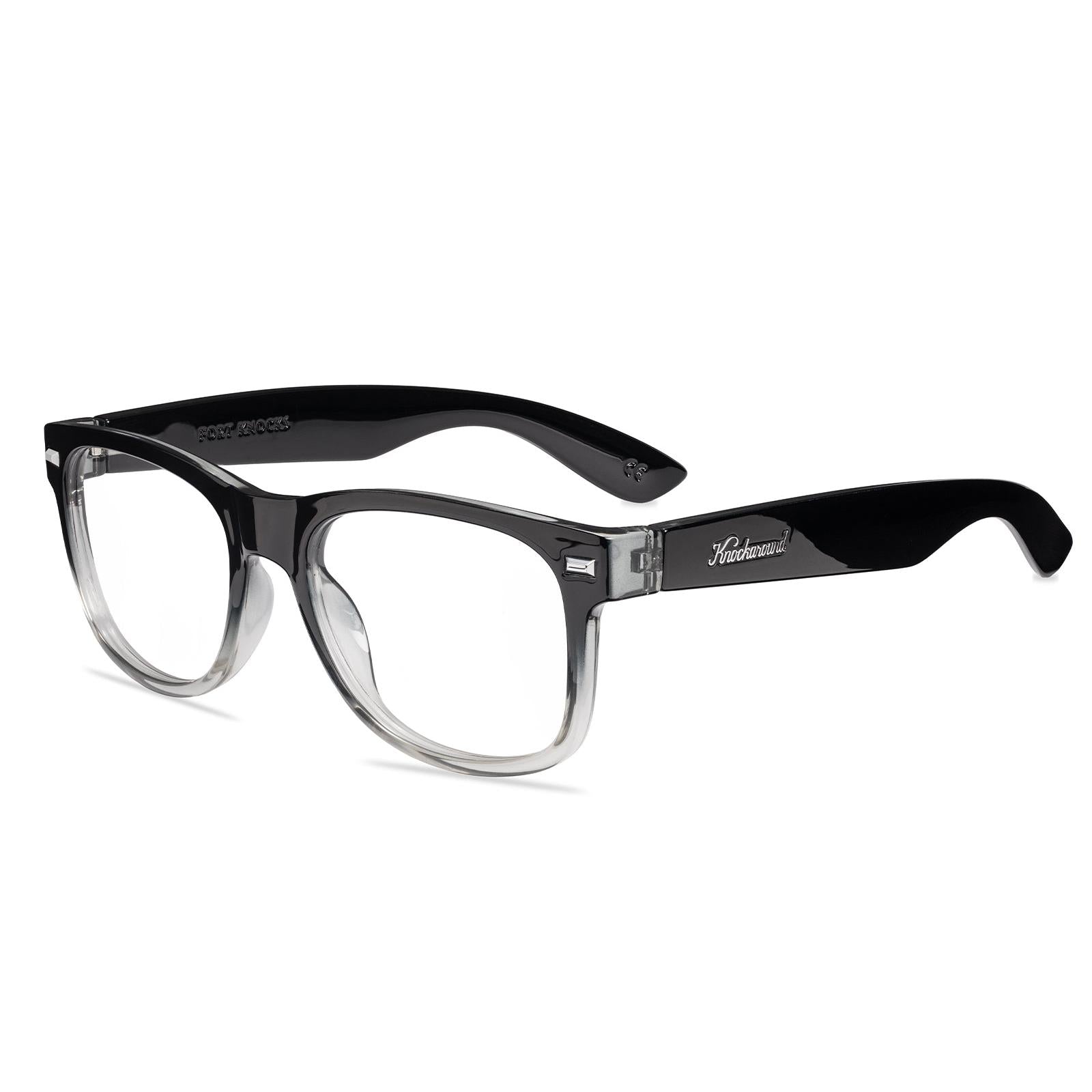 Obsidian Fort Knocks Prescription Sunglasses with Clear Lens, Flyover