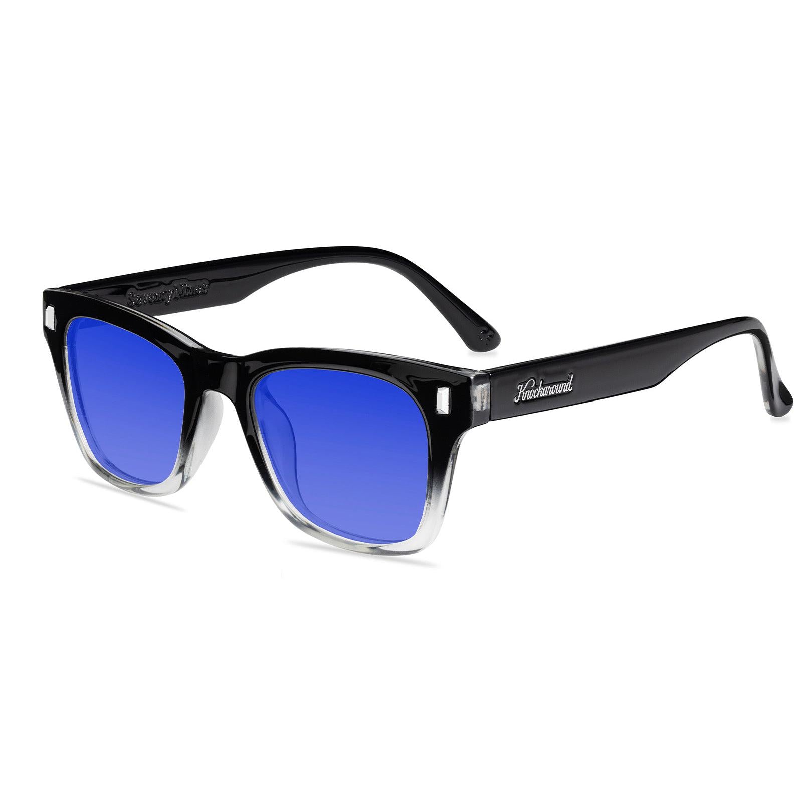 Obsidian Seventy Nines Prescription Sunglasses with Blue Lens, Flyover