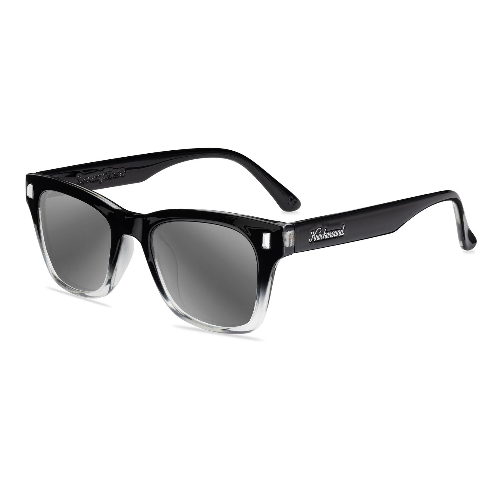Obsidian Seventy Nines Prescription Sunglasses with Silver Lens, Flyover