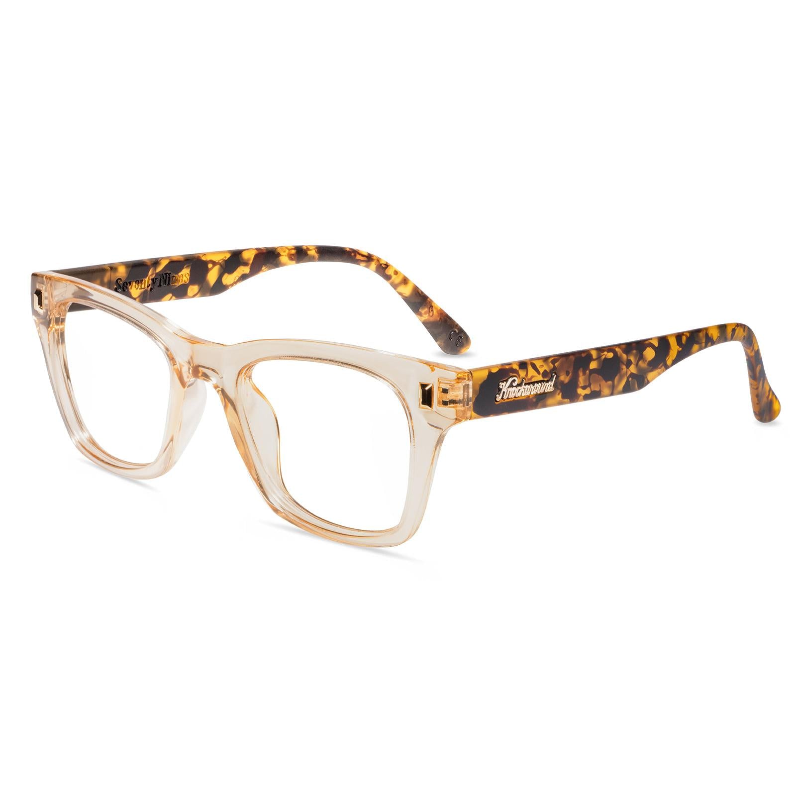 On The Rocks Seventy Nines Prescription Sunglasses with Clear Lens, Flyover