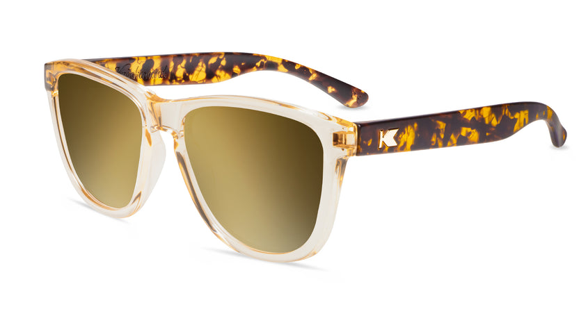 On The Rocks Premiums Prescription Sunglasses with Gold Lens, Flyover 