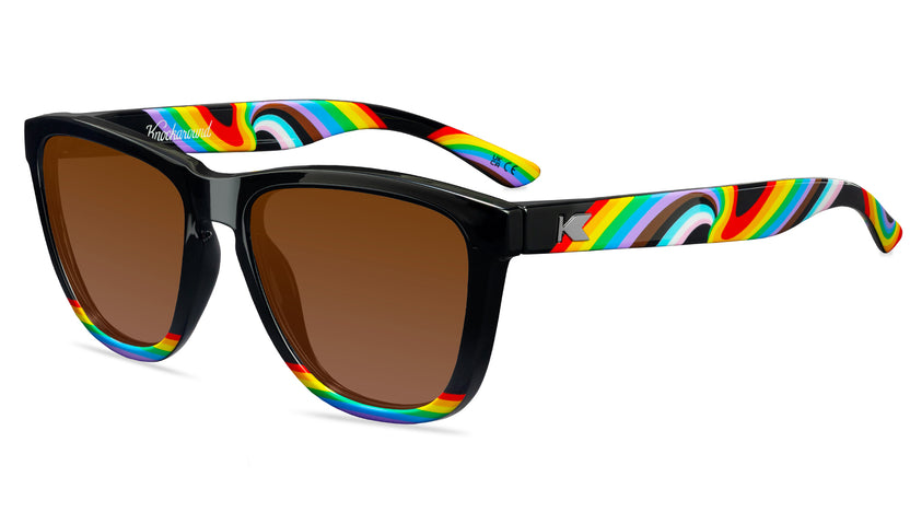 Rainbow on my Parade Premiums Prescription Sunglasses with Brown Lens, Flyover