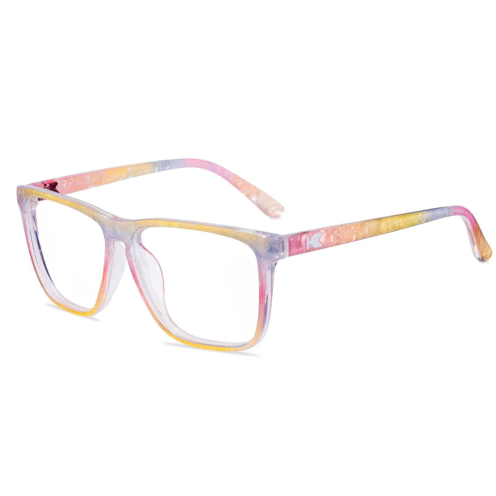 Rainbow Sno-Cone Fast Lanes Prescription Sunglasses with Clear Lens, Flyover
