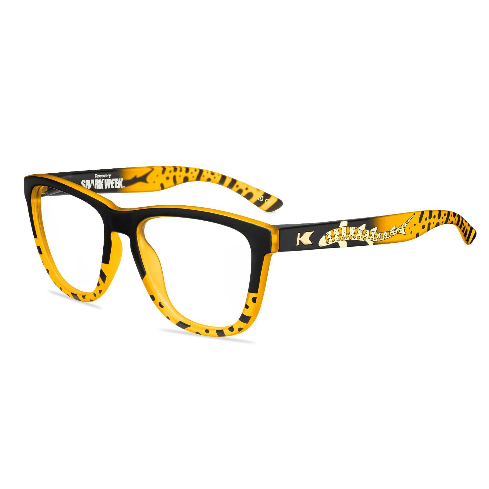 Shark Week Premiums 2025 Prescription Sunglasses with Clear Lens, Flyover