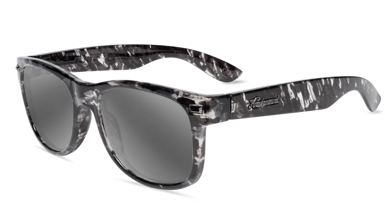 Smoke Signal Fort Knocks Prescription Sunglasses with Silver Lens, Flyover