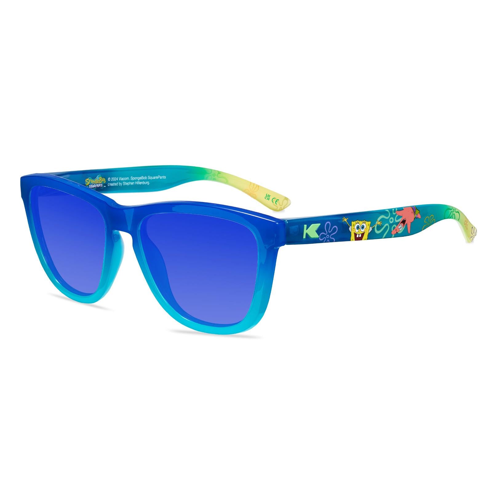 Spongebob Premiums Prescription Sunglasses with Blue Lens, Flyover
