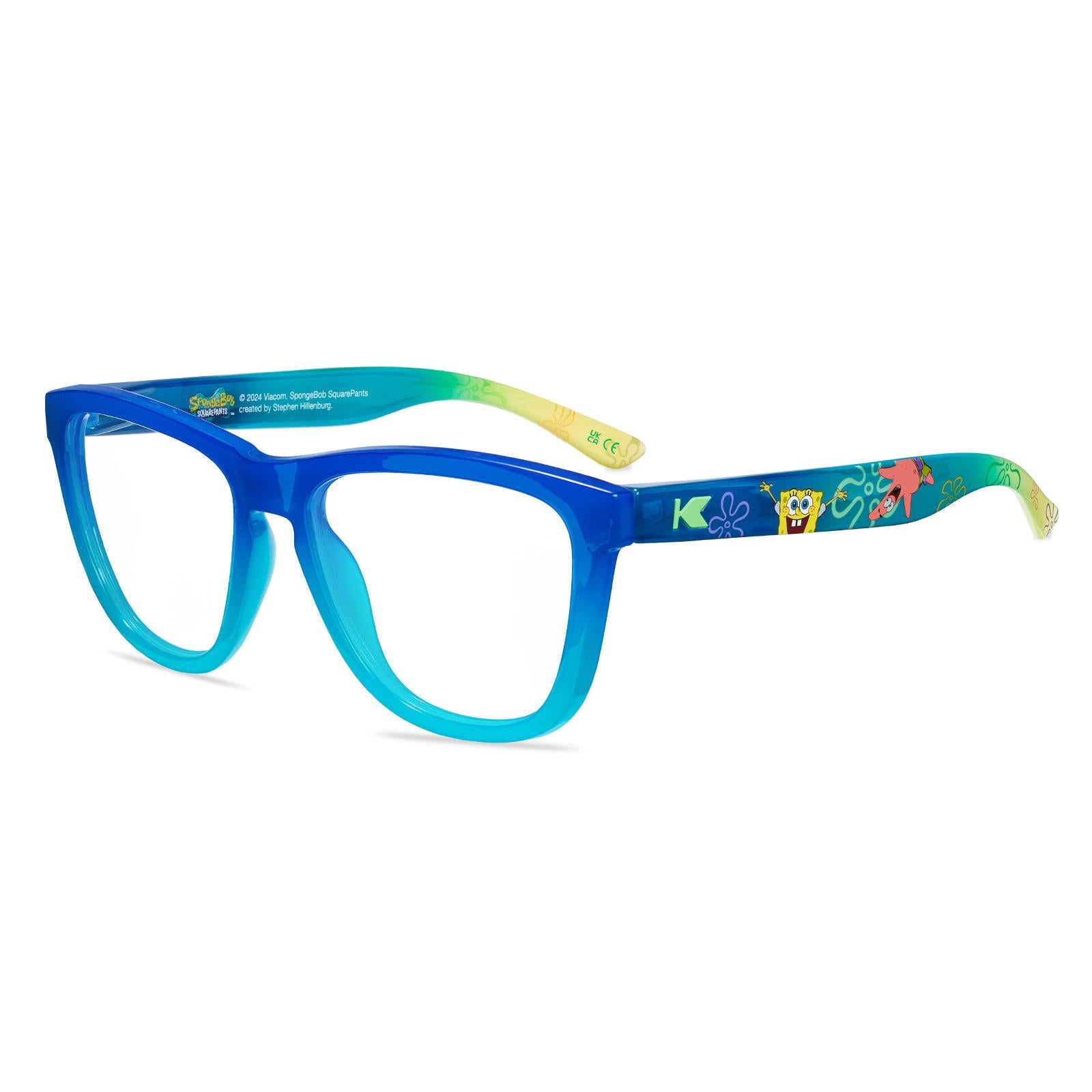Spongebob Premiums Prescription Sunglasses with Clear Lens, Flyover