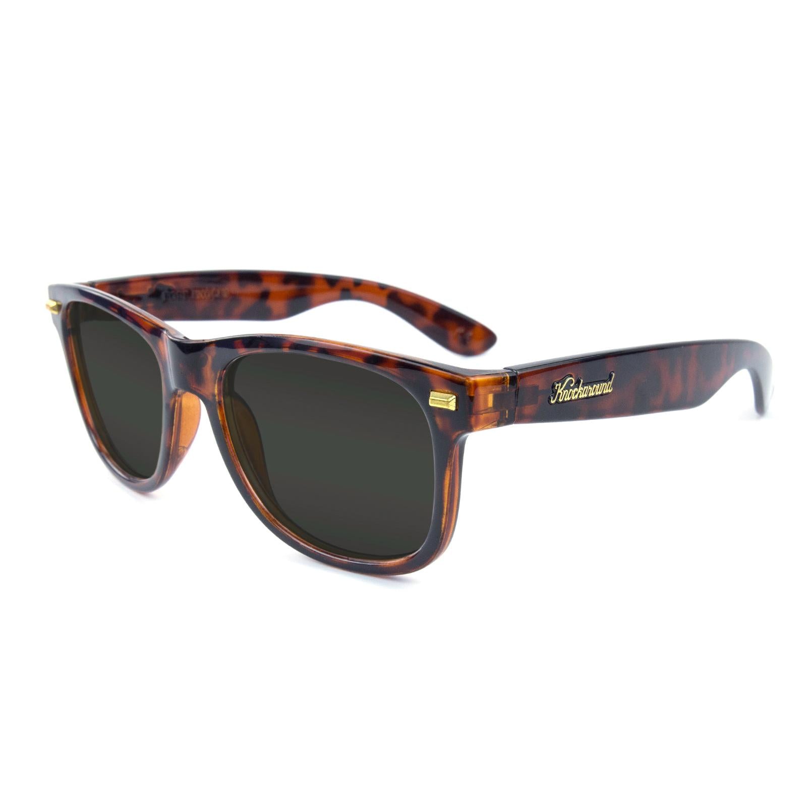 Glossy Tortoise Shell Fort Knocks Prescription Sunglasses with Greay Lens, Flyover