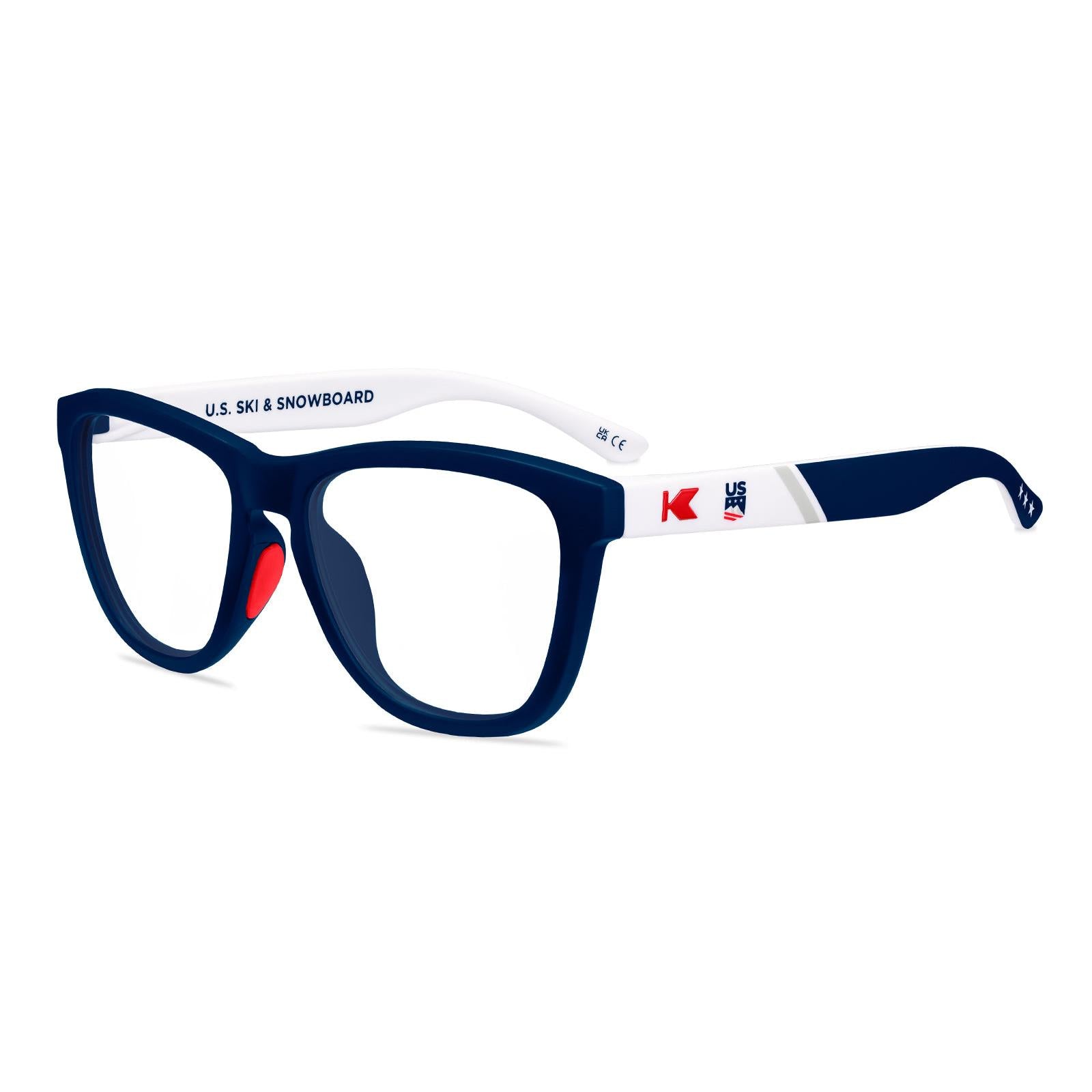 Knockaround and U.S. Ski & Snowboard Premiums Sport Prescription Sunglasses with Clear Lens, Flyover