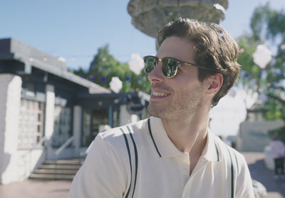 man wearing brooklines sunglasses