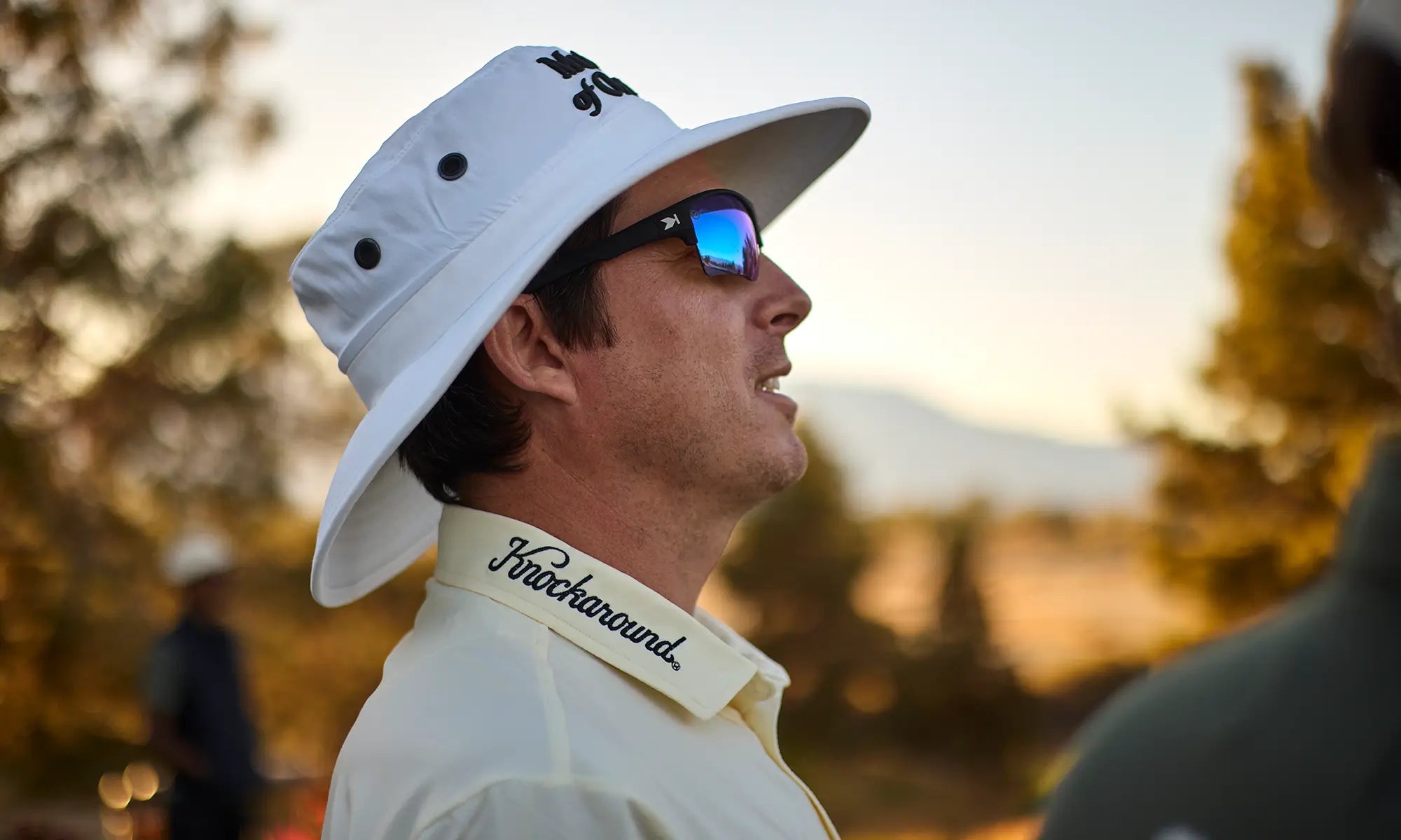 image of Joel Dahmen wearing moonshot flight path knockterra+ sunglasses