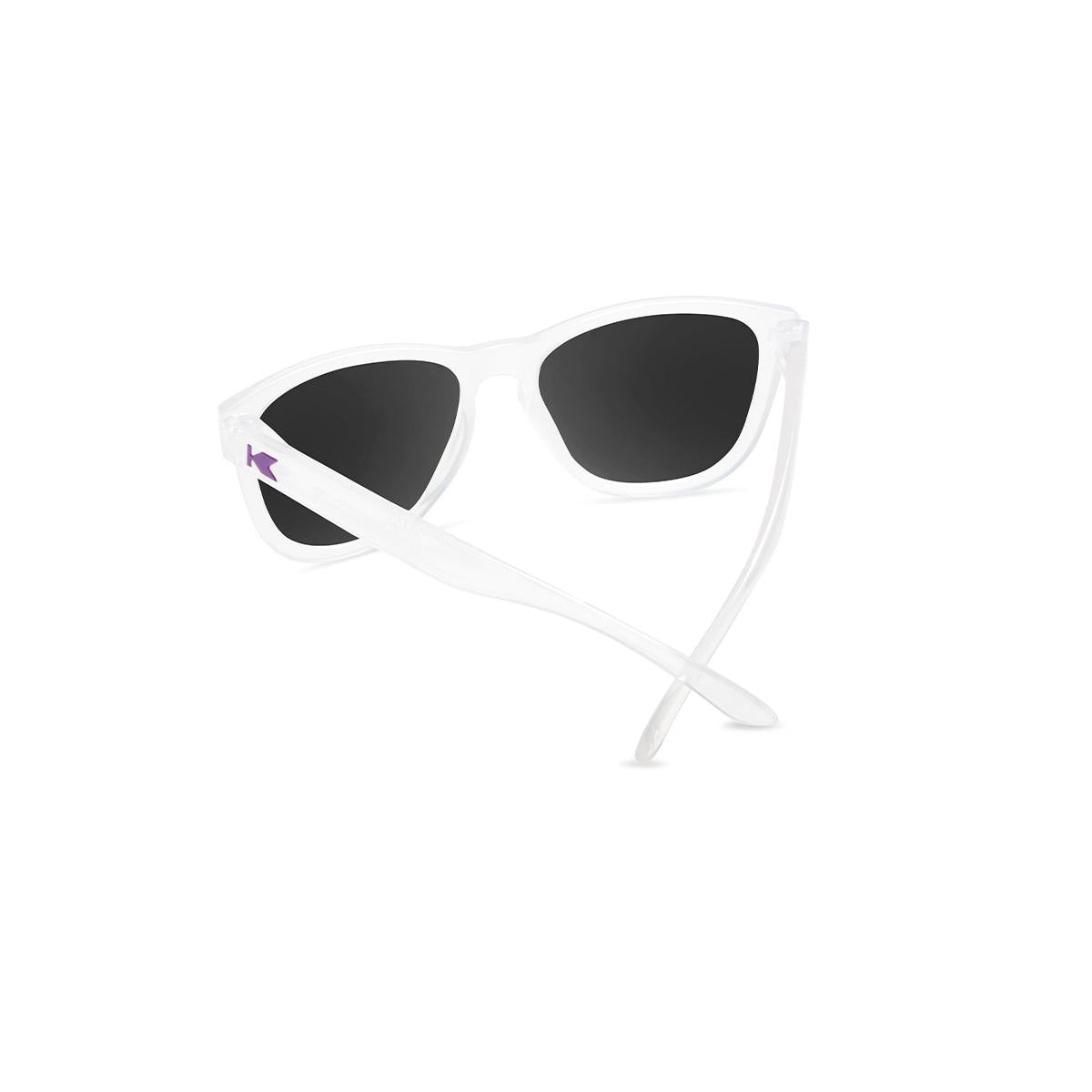 Kids Sunglasses with UV color changing frames and polarized lilac lenses, back
