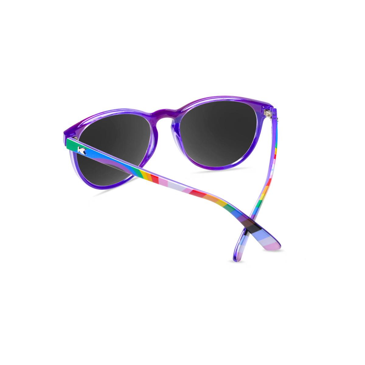 Sunglasses with Loud and Proud Frames and Polarized Black Smoke Lenses, Back
