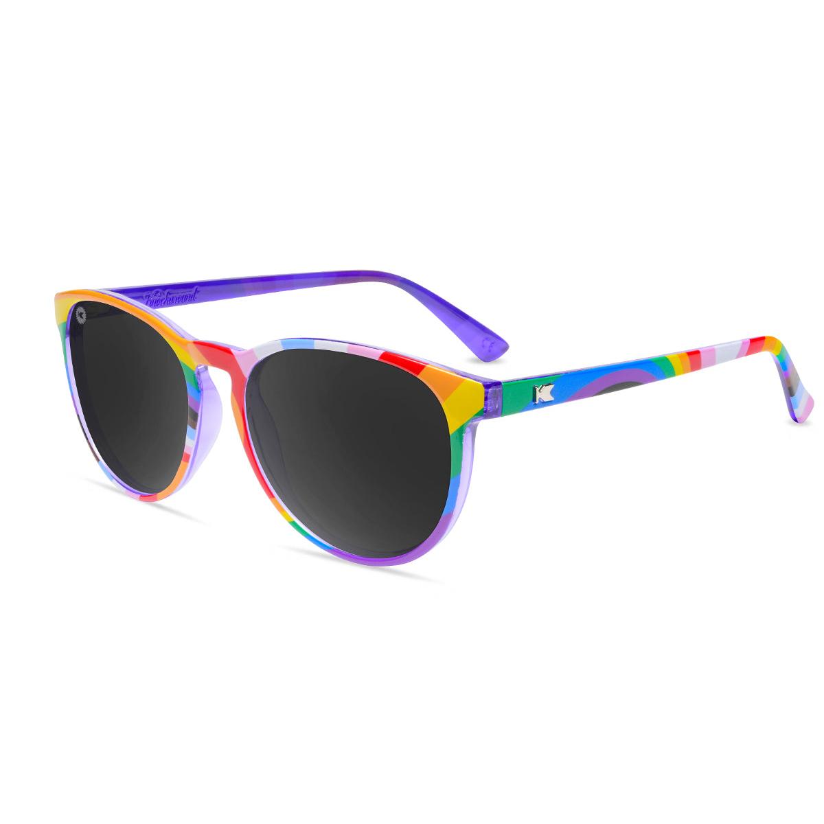 Sunglasses with Loud and Proud Frames and Polarized Black Smoke Lenses, Flyover