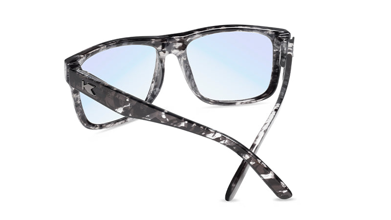 Sunglasses with Smoke Signal Frames and Clear Blue Light Blocking Lenses, Back