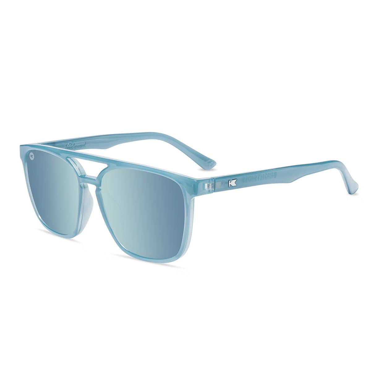 Sunglasses with Blue Frames and Polarized Sky Blue Lenses, Flyover