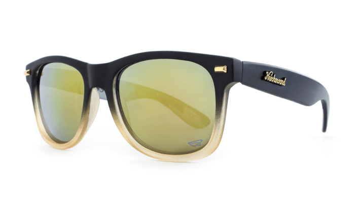 Knockaround Benny Gold Fog Camo Sunglasses, ThreeQuarter