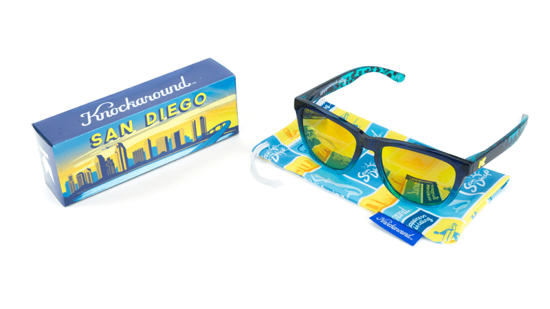 Official San Diego Sunglasses. Happiness Is Calling, Set