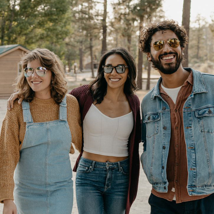 Group of Friends Wearing Knockaround Sunglasses