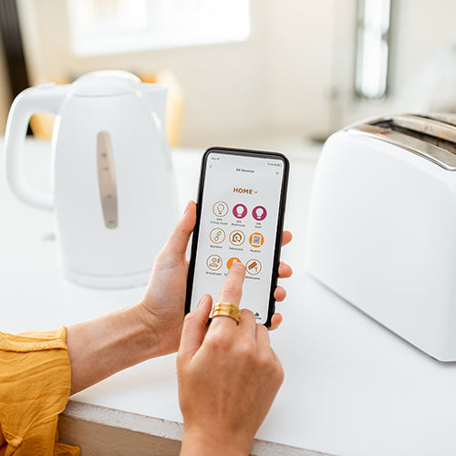 Controlling smart kitchen appliance using mobile phone