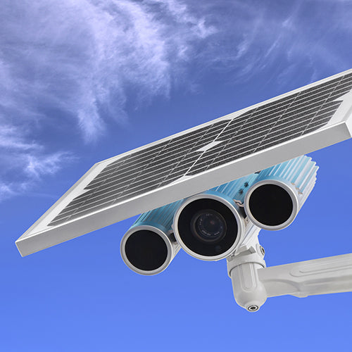 Solar-powered surveillance camera