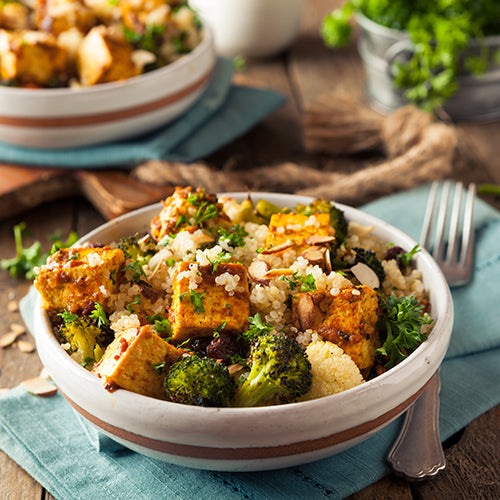 Homemade Quinoa Tofu Bowl
