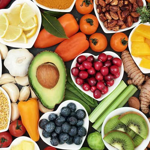 Various healthy and nutritious foods