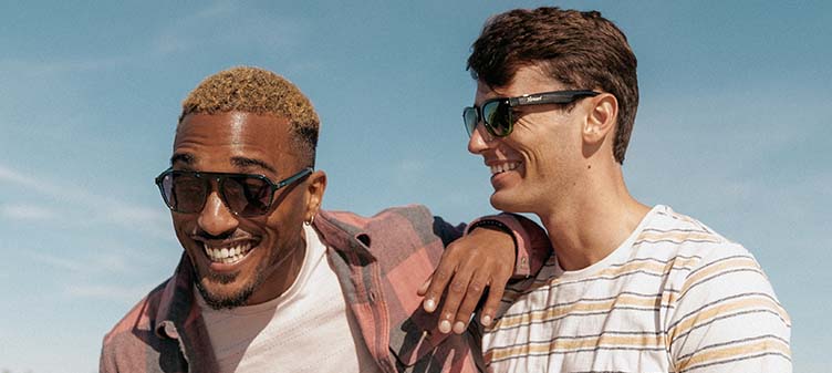 Man wearing Knockaround Sunglasses
