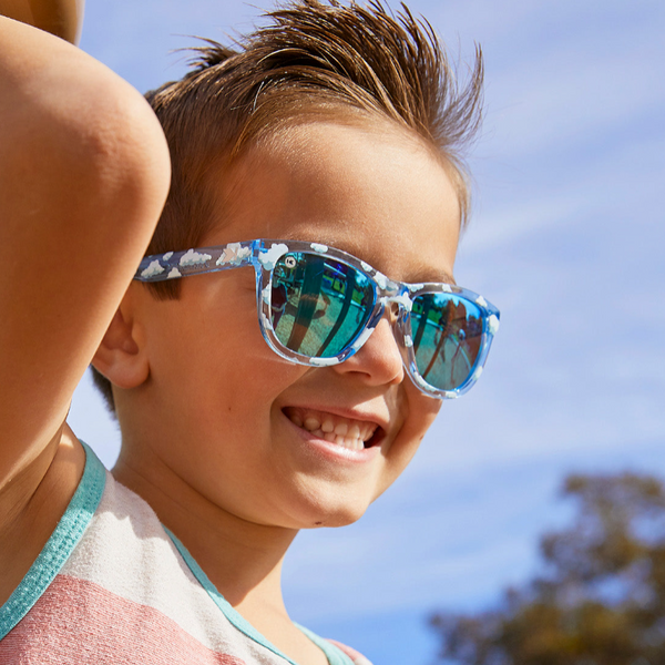 Kids Polarized Sunglasses Wearing Kids Premiums Head in the Clouds