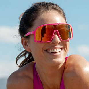 Woman wearing Campeones sunglasses