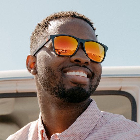 Orange And Black Sunglasses