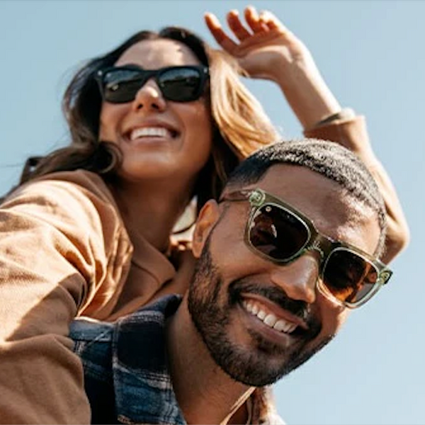 Man and Woman wearing Knockaround sunglasses