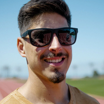 Men wearing Torrey Pines Black on Black Sunglasses
