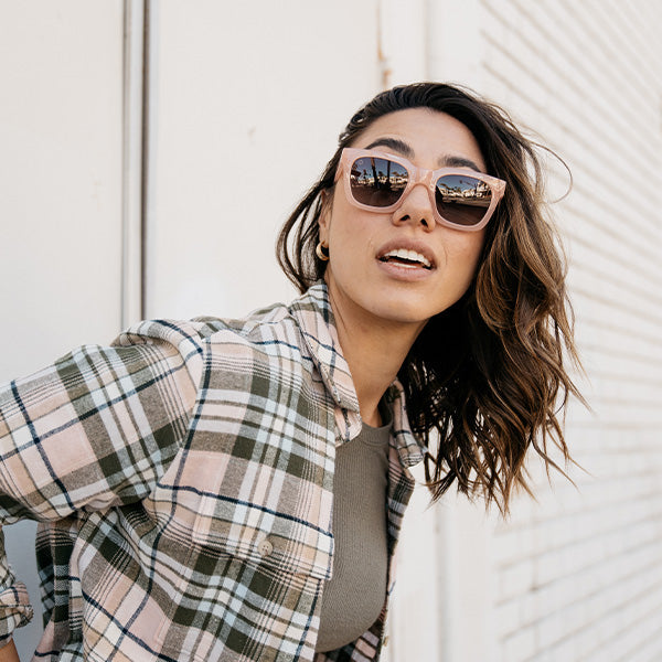 Women wearing Vintage Rose Songbirds Sunglasses