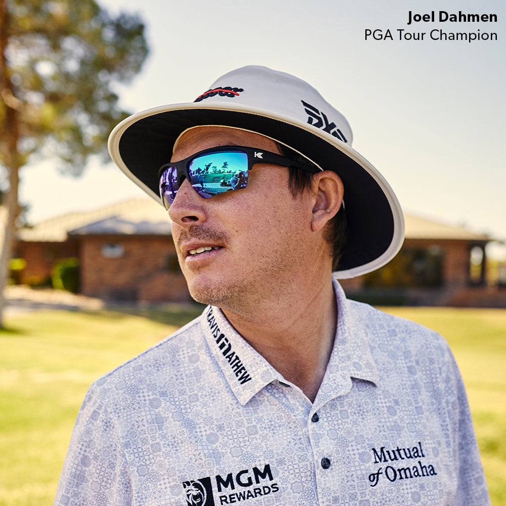 Man wearing Moonshot Flight Paths Sunglasses