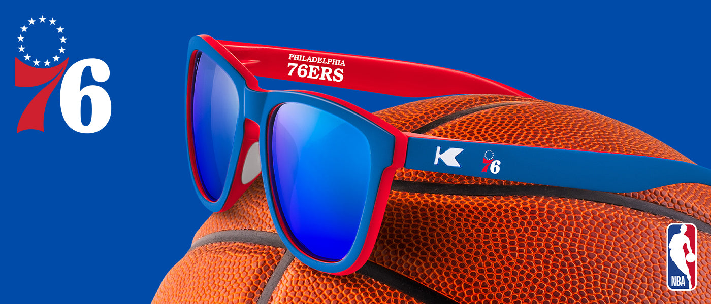 Knockaround x NBA. Philadelphia 76ers Product Desktop Page