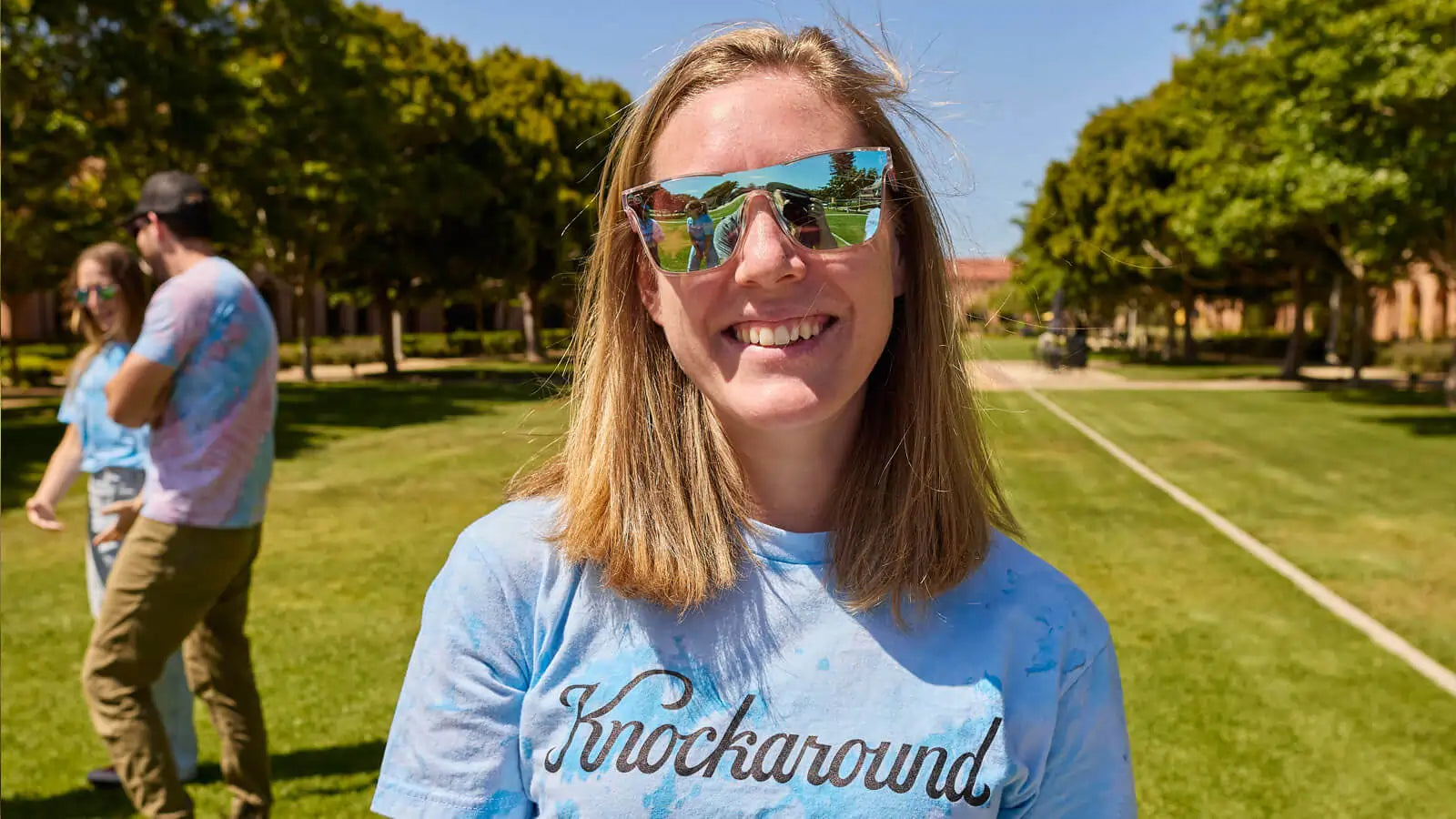 Women wearing Live Free or Tie-Dye Afters Sunglasses