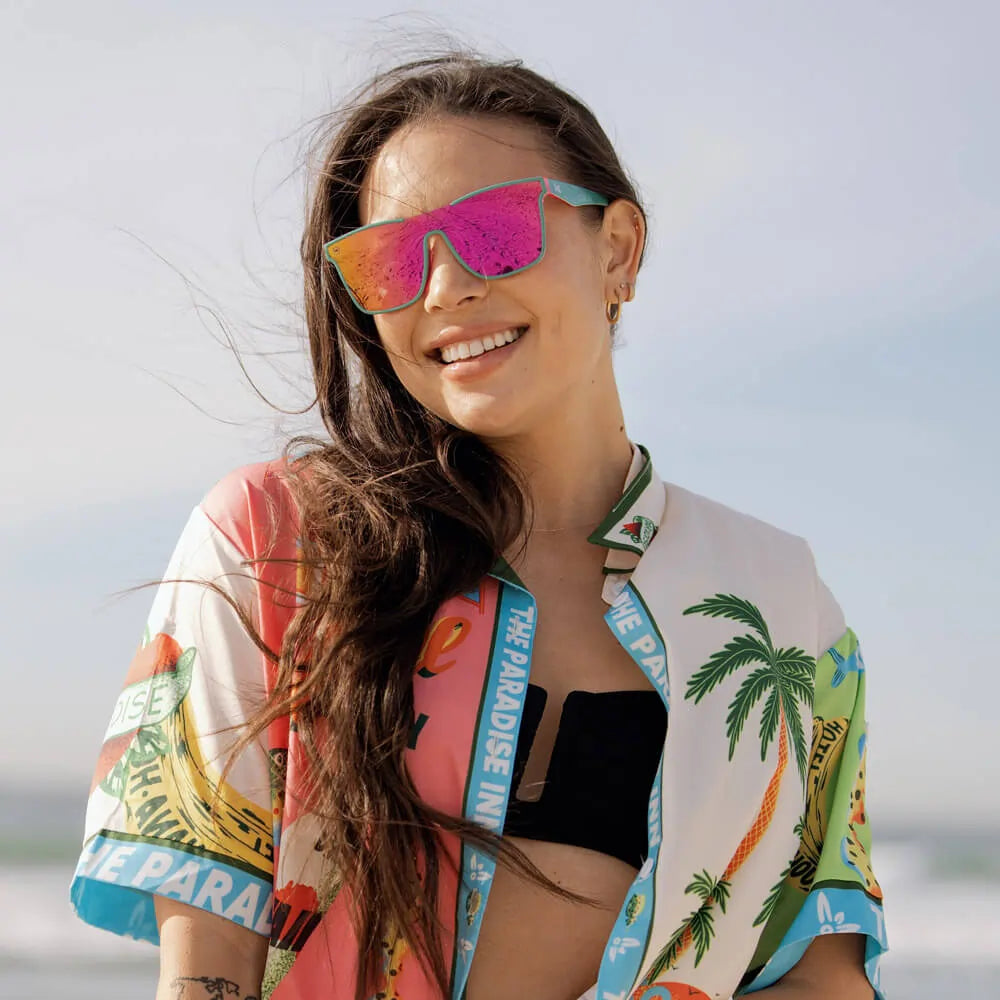 Woman wearing Miami Afters sunglasses