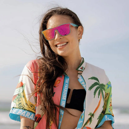 Woman wearing Miami Afters sunglasses