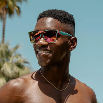 Man wearing Miami Afters sunglasses