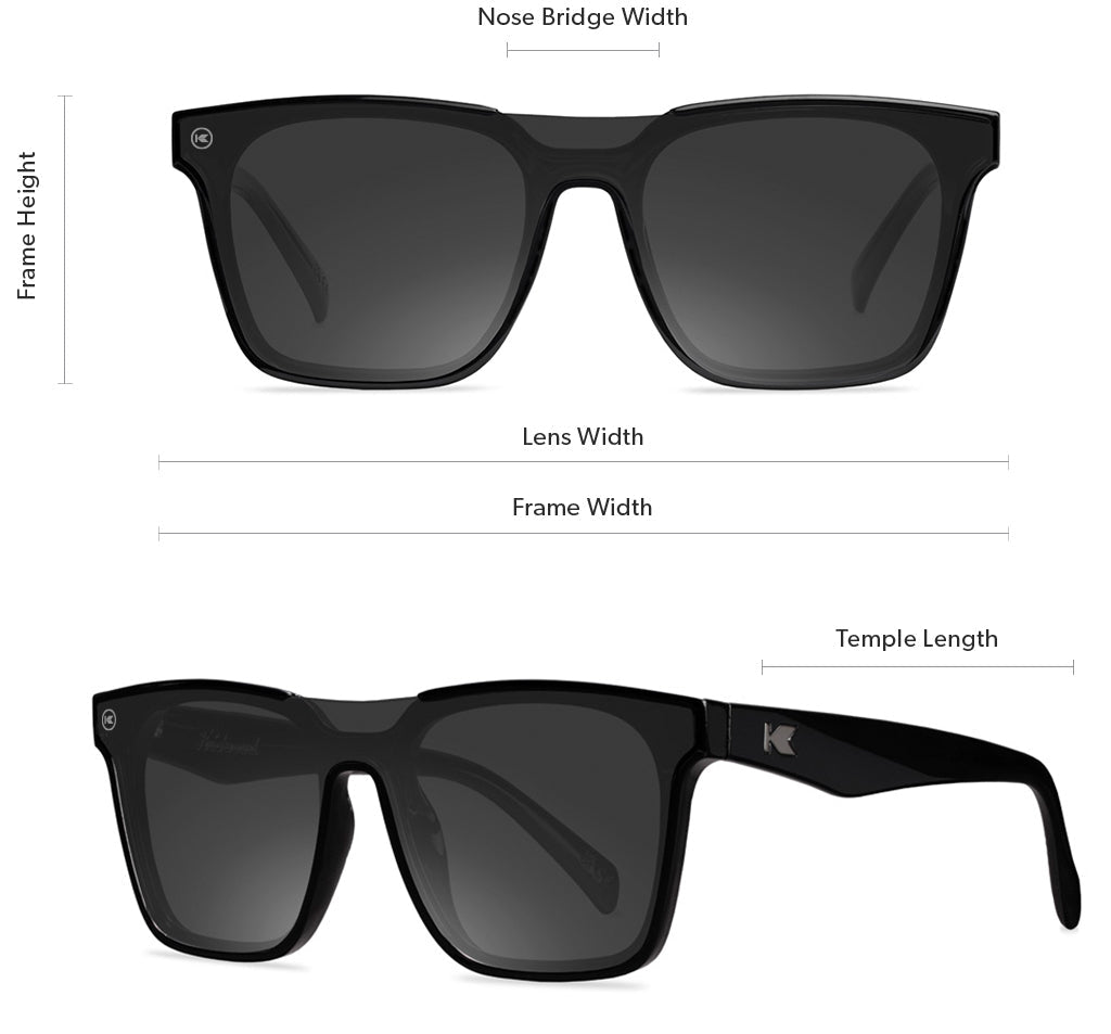 Afters sunglasses size guide